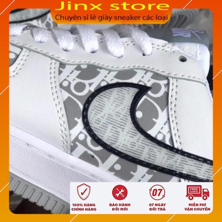 FALE Xả sale lớn nhất 12-12 Giày thể thao sneaker af1 kết hợp dio đế xám full size, full bill box hàng 1:1 ¹ new L !