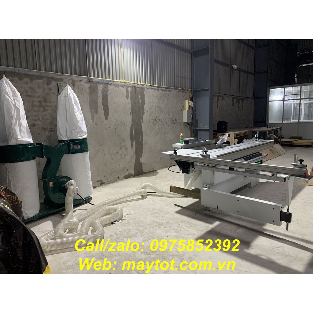 Máy cưa bàn trượt MJ6132 + máy hút bụi 3kW