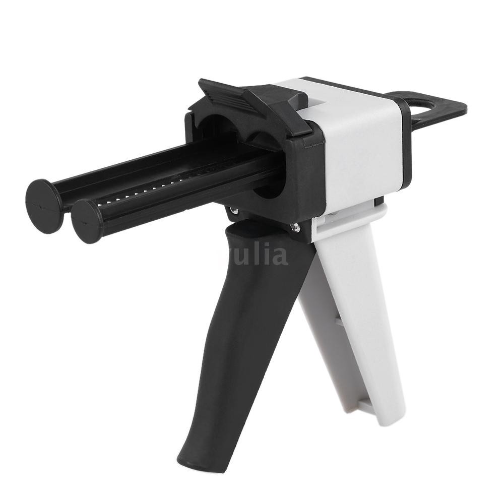 YULA Dental Impression Mixing Dispensing Universal Dispenser Gun Silicon Rubber Dispenser Gun1:1 /1:2 50ml