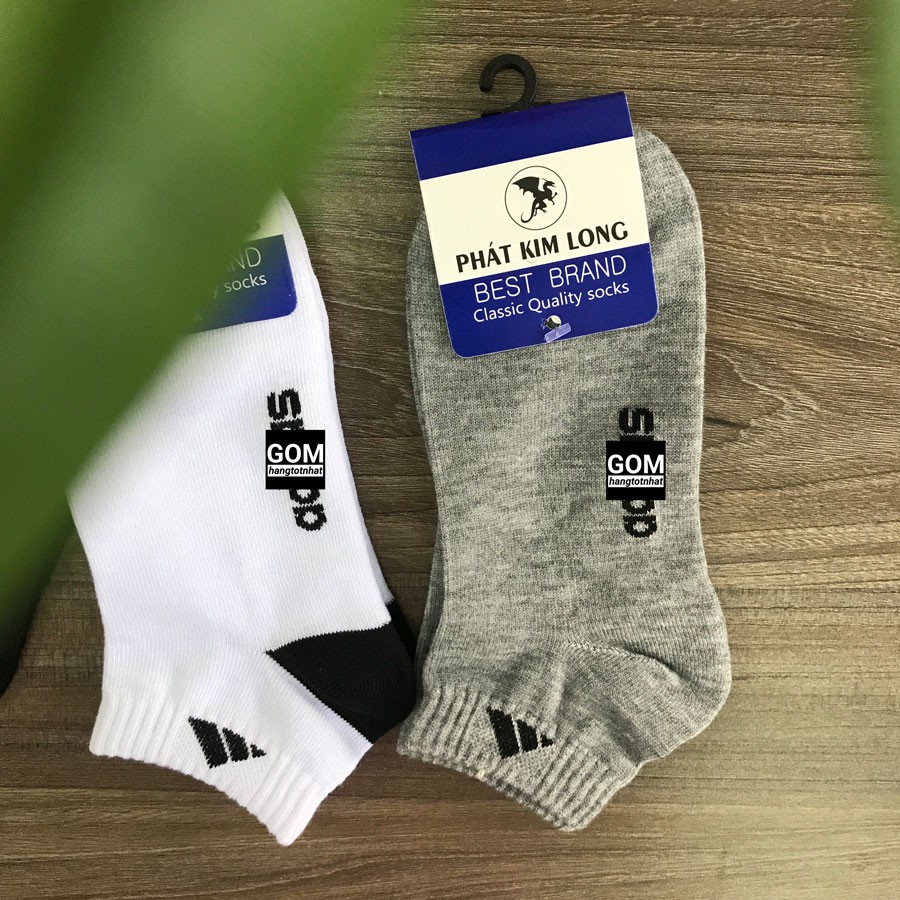 Set 7 đôi Tất CỔ NGẮN GOM hàng VNXK, vải dày vừa, chất liệu cotton thoáng mát khử mùi