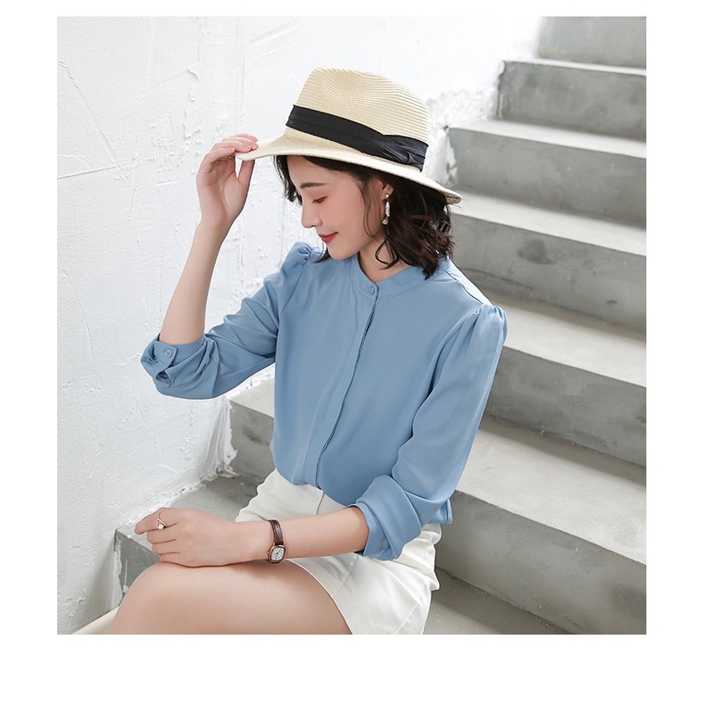 ÁO KIỂU SƠ MI NỮ TAY DÀI CÔNG SỞ THỜI TRANG ĐẸP𝑭𝑹𝑬𝑬𝑺𝑯𝑰𝑷[Giá gốc tận xưởng] ÁO KIỂU NỮ CÔNG SỞ