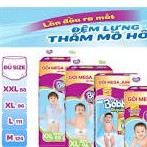 Tã/bỉm quần Bobby đệm lưng thấm mồ hôi Mega Jumbo  đủ size M124/L108/XL96/XXL88