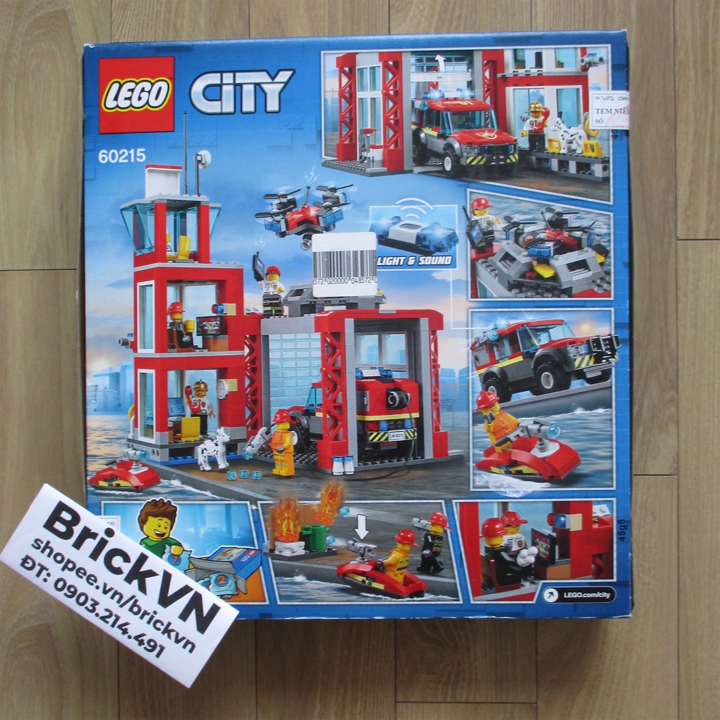 Đồ Chơi Lắp Ráp LEGO City 60215 Trạm Cứu Hoả