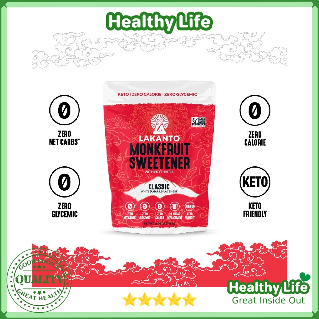 Đường La Hán Quả Lakanto Monk Fruit Sweetener