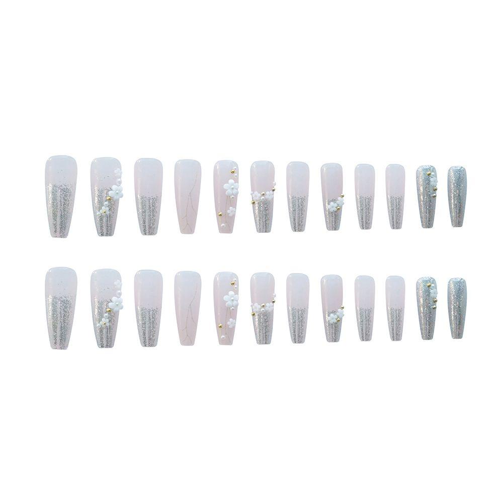 Hộp 24 Móng Tay Giả Che Phủ Toàn Diện Chất Lượng Cao