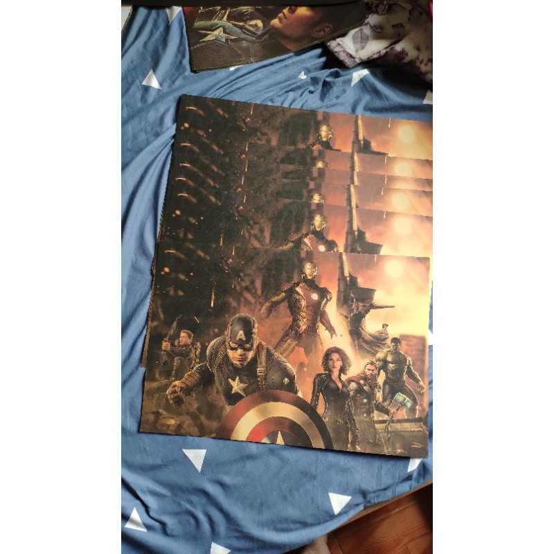 Poster tranh Avengers Marvel Biệt đội siêu anh hùng 35x51cm trang trí, làm quà tặng
