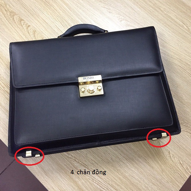 Cặp da thật khóa số Boshi | BigBuy360 - bigbuy360.vn