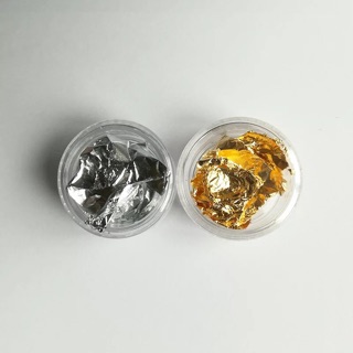 Giấy bạc vàng trang trí móng nail