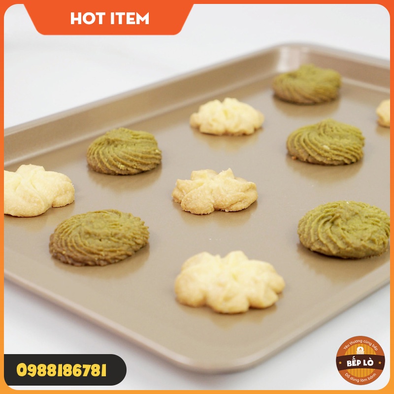 Khay nướng bánh chống dính hình chữ nhật lớn 14,5 inch