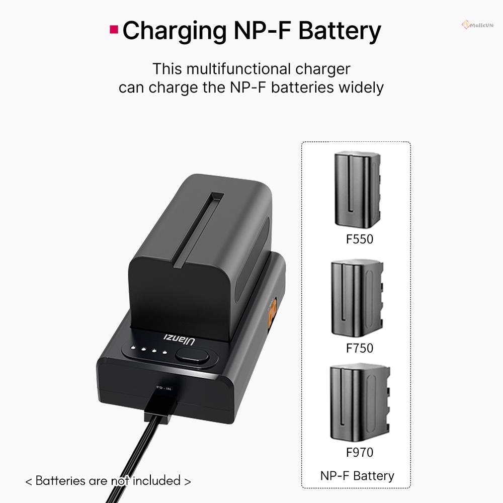 Bộ Sạc Pin Đa Năng Ulanzi NP-F01 Cho Máy Ảnh F550 / F750 / F970 NP-F Ba