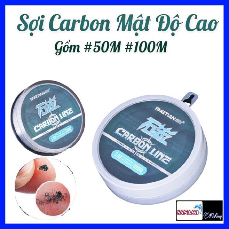 Cước Câu Cá Carbon Cao Cấp YingTian Carbonline [Hàng Nhật Cao Cấp] Chuyên Săn Hàng DCR4  -Sanami Fishing