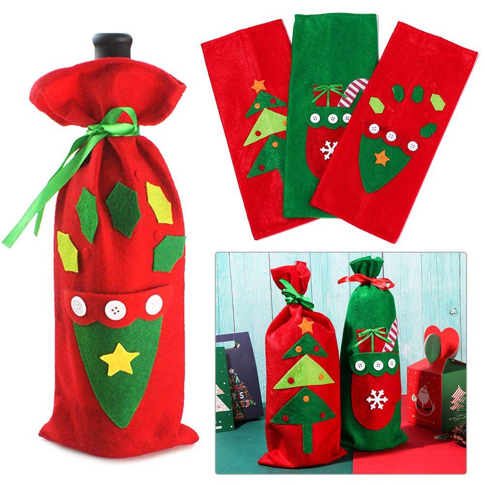 Miếng Dán Trang Trí Chai Lọ Phong Cách Giáng Sinh Độc Đáo