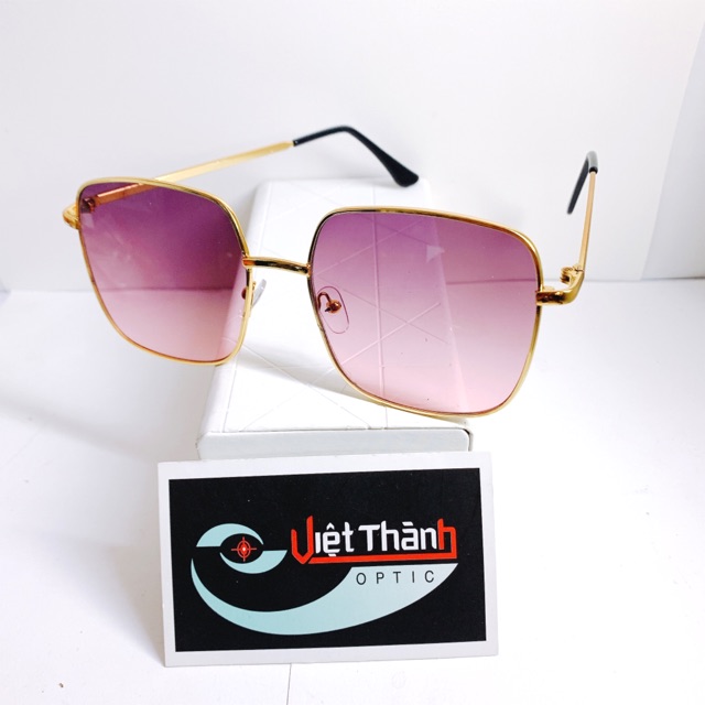 [ PHOM LỚN ] Kính Mát Phom Vuông Kim Loại Mắt Kính Đi Biển Chụp Hình Thời Trang | BigBuy360 - bigbuy360.vn
