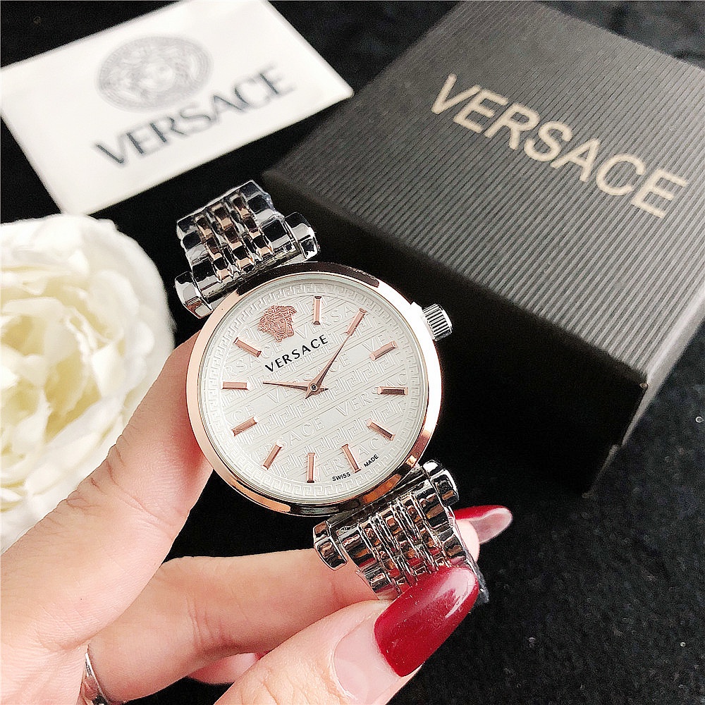 Đồng Hồ Thời Trang versace Bằng Thép Không Gỉ Sang Trọng Cho Nữ