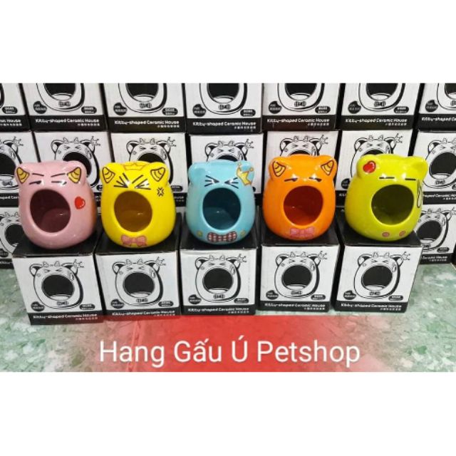 Nhà ngủ sứ mèo dành cho hamster