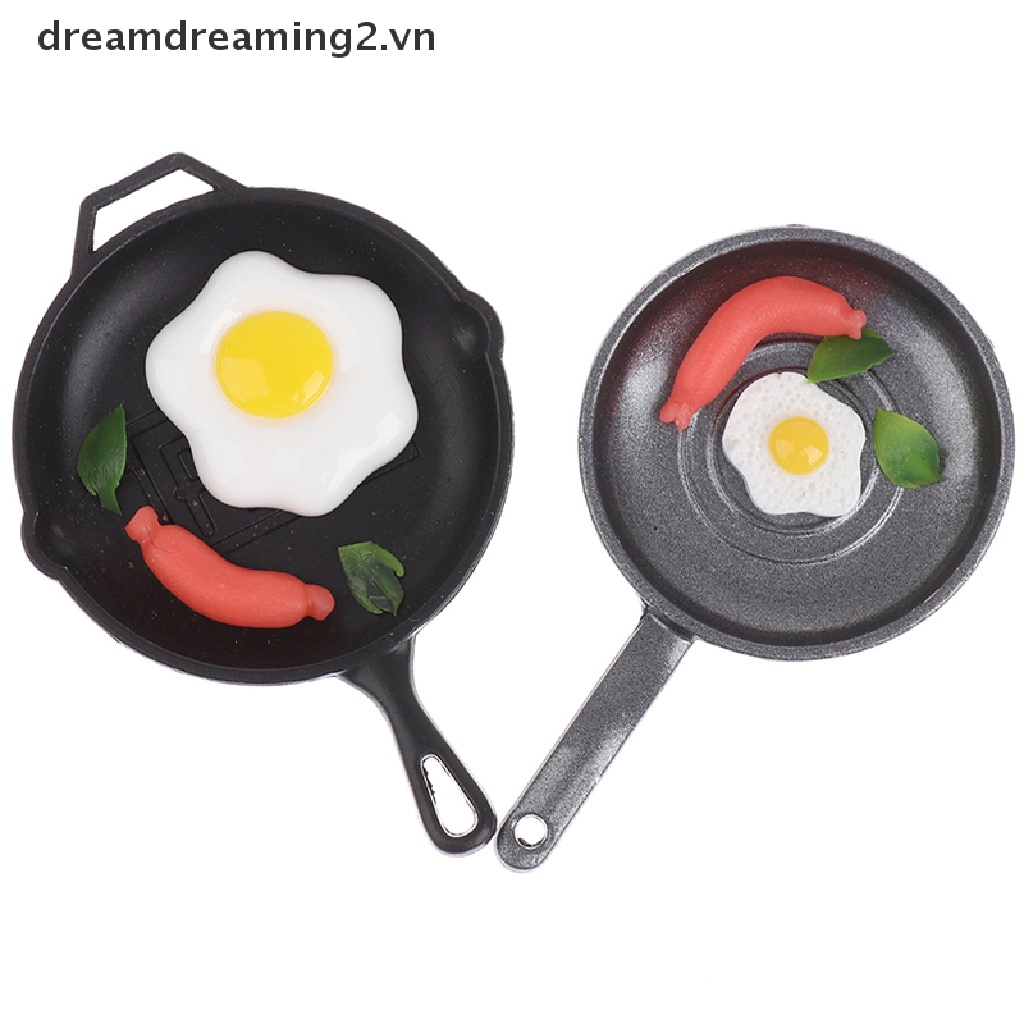 Mô Hình Chảo Chiên Trứng Tỉ Lệ 1: 12 Trang Trí Nhà Búp Bê