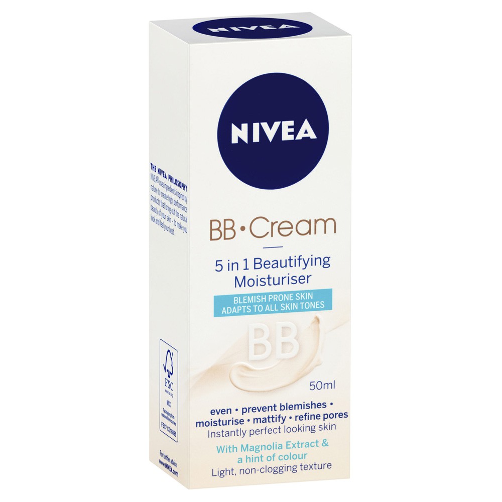 Kem nền nivea BB Cream 5 in 1 xách tay ( Đức)