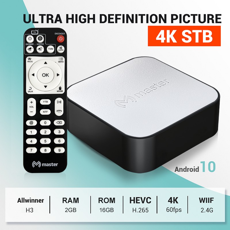 tivi box Allwinner H3 Master 2G+16G android box Phỏng theo phiên bản Việt hóa của android10.0 android tv box