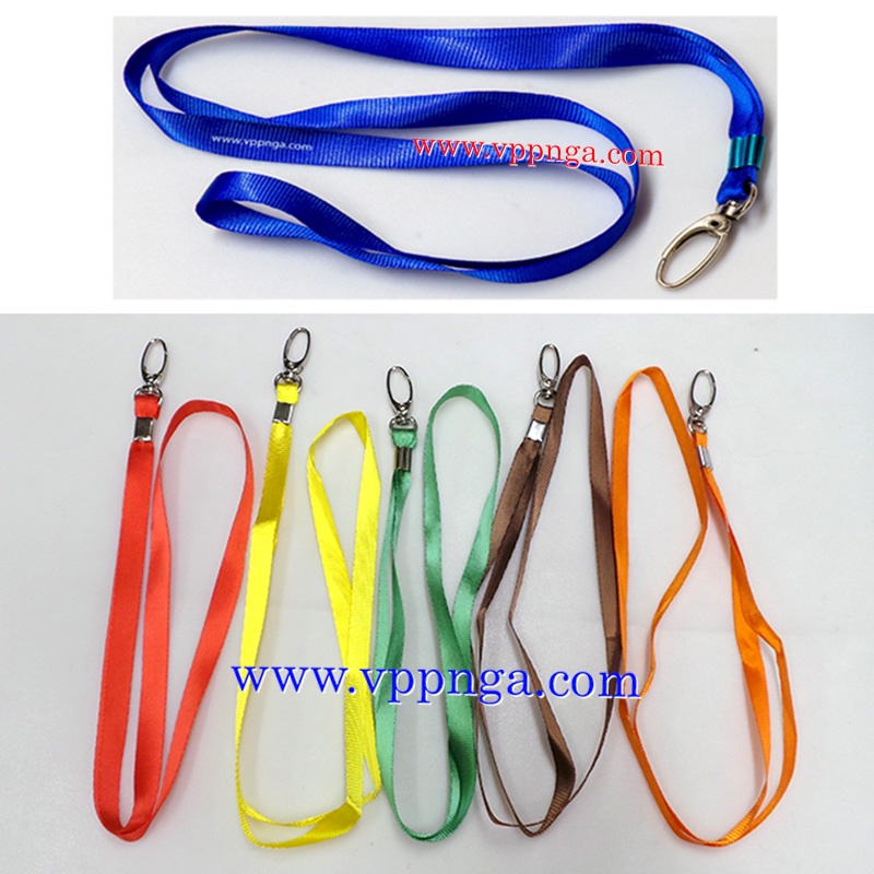 Dây đeo thẻ bảng tên cho nhân viên, học sinh, sinh viên, dây lụa móc tròn  bán
