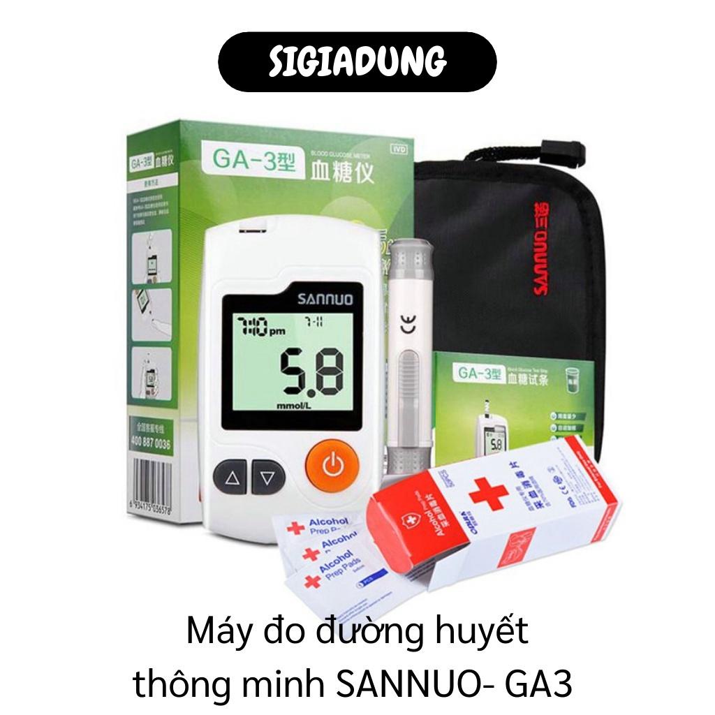 [SGD] Máy Đo Đường Huyết GA-3 - Máy Thử Tiểu Đường, Đo Chỉ Số Hồng Cầu Phát Giọng Nói 10006