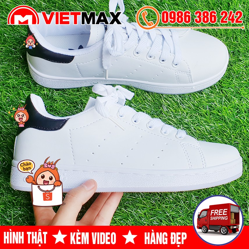 [SALE SỐC] Giày Thể Thao Stan Smith Gót Đen Hàng Chất Lượng