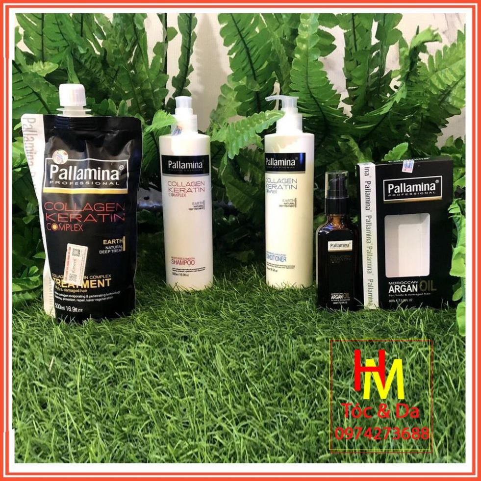 hấp ủ tóc pallamina dưỡng Ẩm Phục Hồi Siêu Mềm Mượt Colagen -Keratin -Pallamina 500ml sản phẩm chính hãng. | BigBuy360 - bigbuy360.vn
