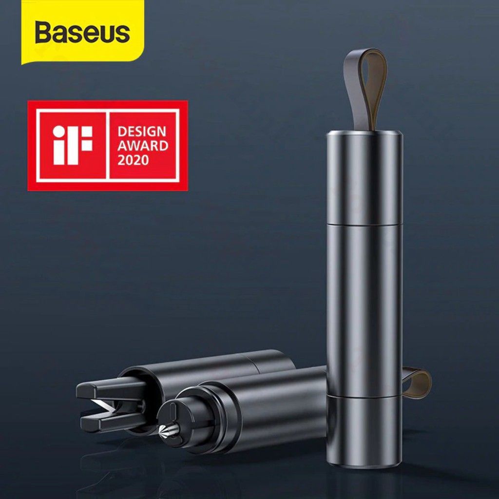 Búa Thoát Hiểm Ô Tô Baseus 2in1 Phá Kính Và Cắt Dây Trên Xe Hơi - Phân Phối TopLink