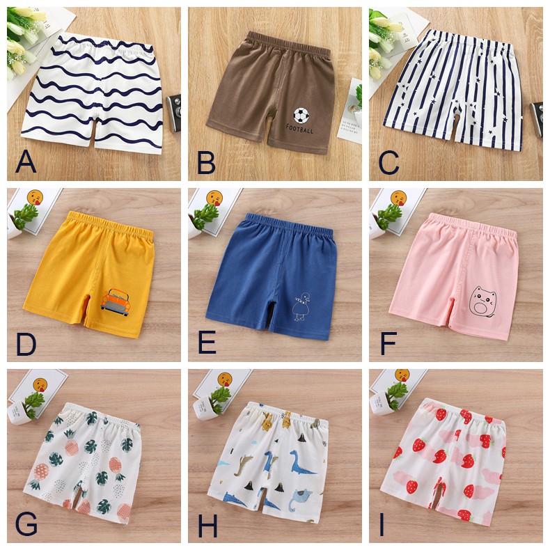 Quần Short Lưng Thun In Họa Tiết Xinh Xắn Dành Cho Các Bé