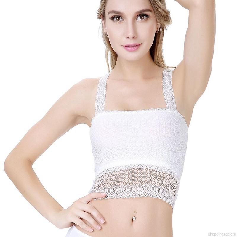 FREESHIP ĐƠN 99K_ Áo camisole màu trơn với họa tiết hình con bướm và ren