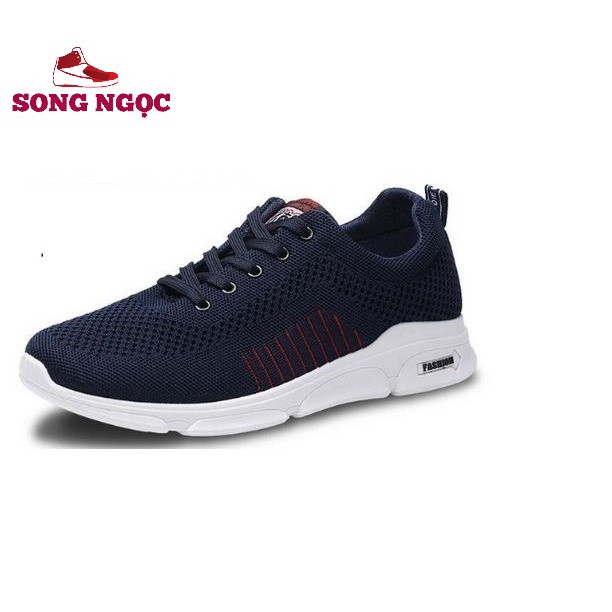 GiàyThể Thao  Nam  Giày Sneaker ychang xanh giữ nhiêt thoáng khí kiểu mới bền đẹp hd6 xanh