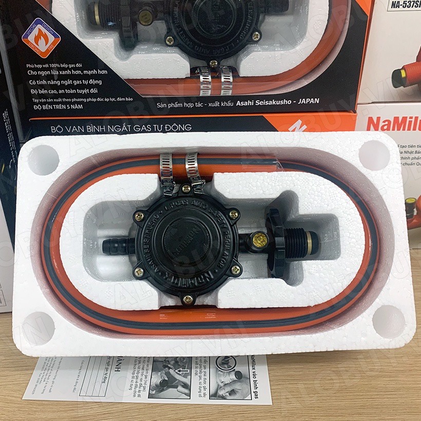 Bộ van điều áp gas Namilux 345S có dây gas 1.5 mét
