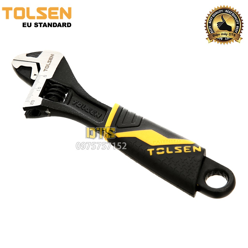 Mỏ lết mini công nghiệp TOLSEN 6 inch, thép rèn cao cấp, độ chính xác cao, thiết kế nhỏ gọn đa năng – Tiêu chuẩn Châu Âu