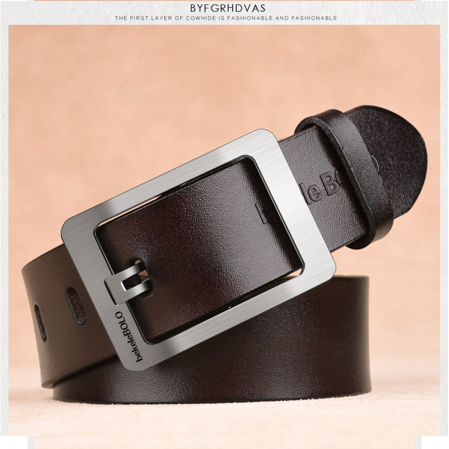 HÀNG HIỆU/Thắt Lưng Da Nam Khóa Tự Động Cao Cấp Dây Nịt Nam Da Bò 100% Chính Hãng Bekele POLO Mầu Bạc Nam Tính... | BigBuy360 - bigbuy360.vn
