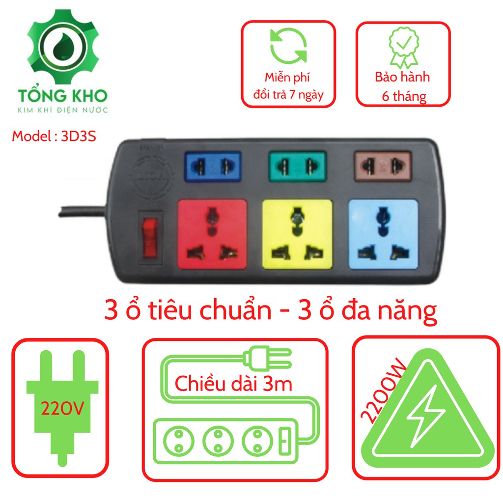 Ổ cắm điện LIOA đa chức năng, có công tắc, đa dạng mẫu mã - Tổng kho kim khí điện nước