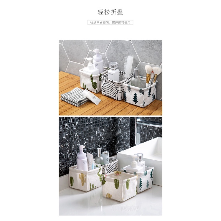 Giỏ Vải Bố Mini Đựng Đồ Dùng xinh xắn hàng có sẵn