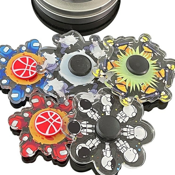 MVP2688 Con Quay Đồ Chơi Fidget Spinner Hình Naruto Among Us Giúp Giảm Stress