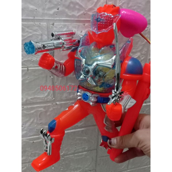 Lồng đèn trung thu hình siêu nhân có nhạc ,có đèn tặng kèm pin