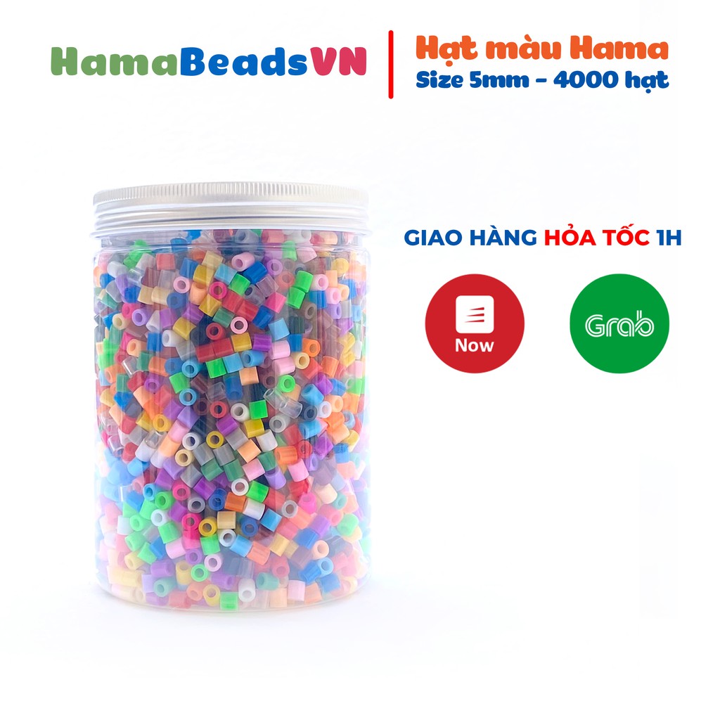 Hủ 4000 hạt Perler beads, Hama beads, Hạt màu kì thú