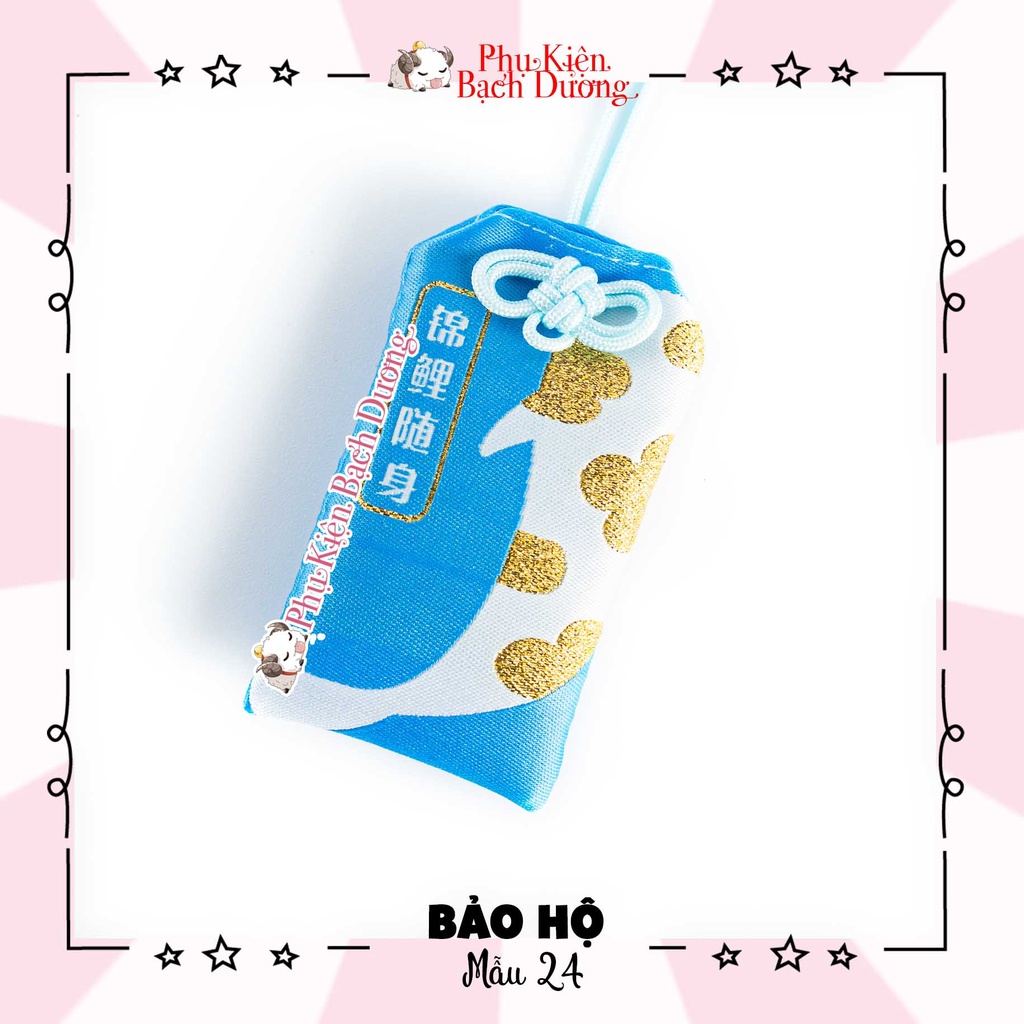 Túi Phước Yushou Sức Khỏe Mẫu 24 - Cẩm Lý Tùy Thân - Kiểu Omamori Nhật Bản