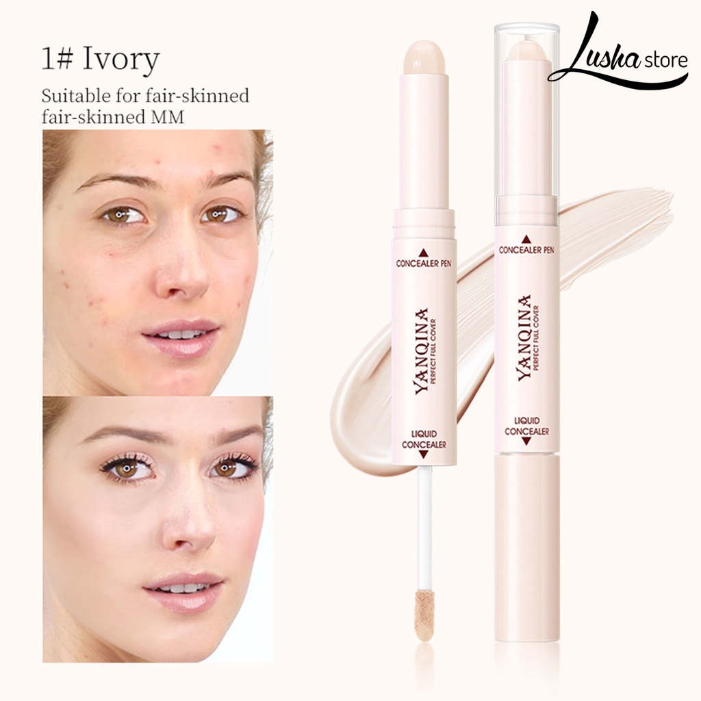 (Hàng Mới Về) Kem Che Khuyết Điểm Lushastore 2.1g Hai Đầu Che Phủ Quầng Thâm Tự Nhiên | BigBuy360 - bigbuy360.vn