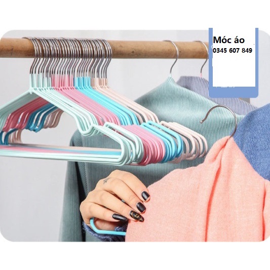 Móc treo quần áo nhôm bọc nhựa người lớn