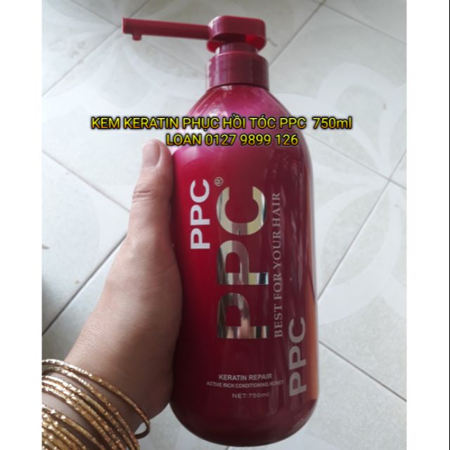 KEM KERATIN PPC REPAIR CHÍNH HÃNG PHỤC HỒI TÓC HƯ TỔN 750ml