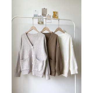 Áo cardigan len mịn cài cúc 002