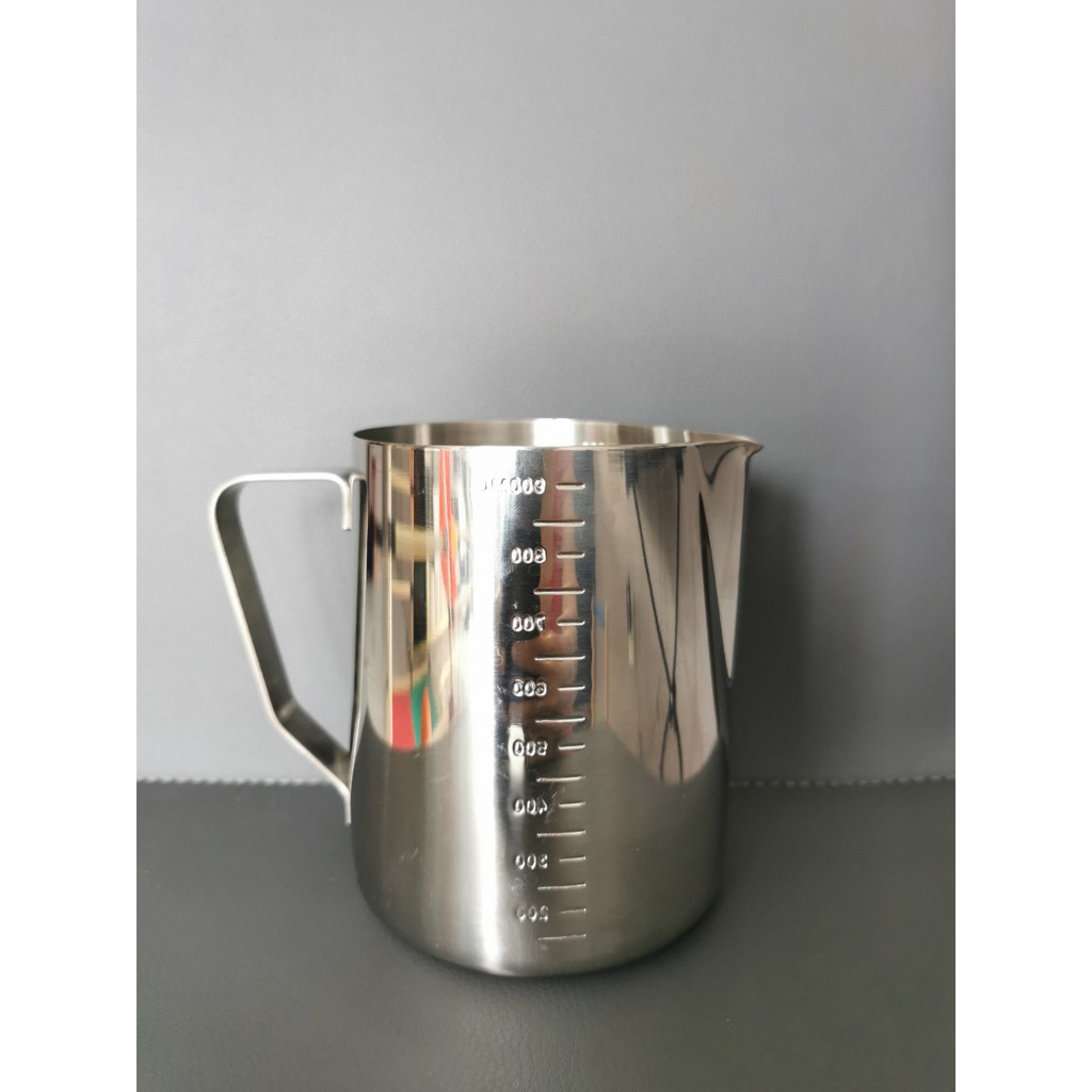 [Có chia vạch] Cốc ca đánh sữa inox 350ml - 550ml - 1l (100% inox 304)cà phê Espresso 1000ml | BigBuy360 - bigbuy360.vn