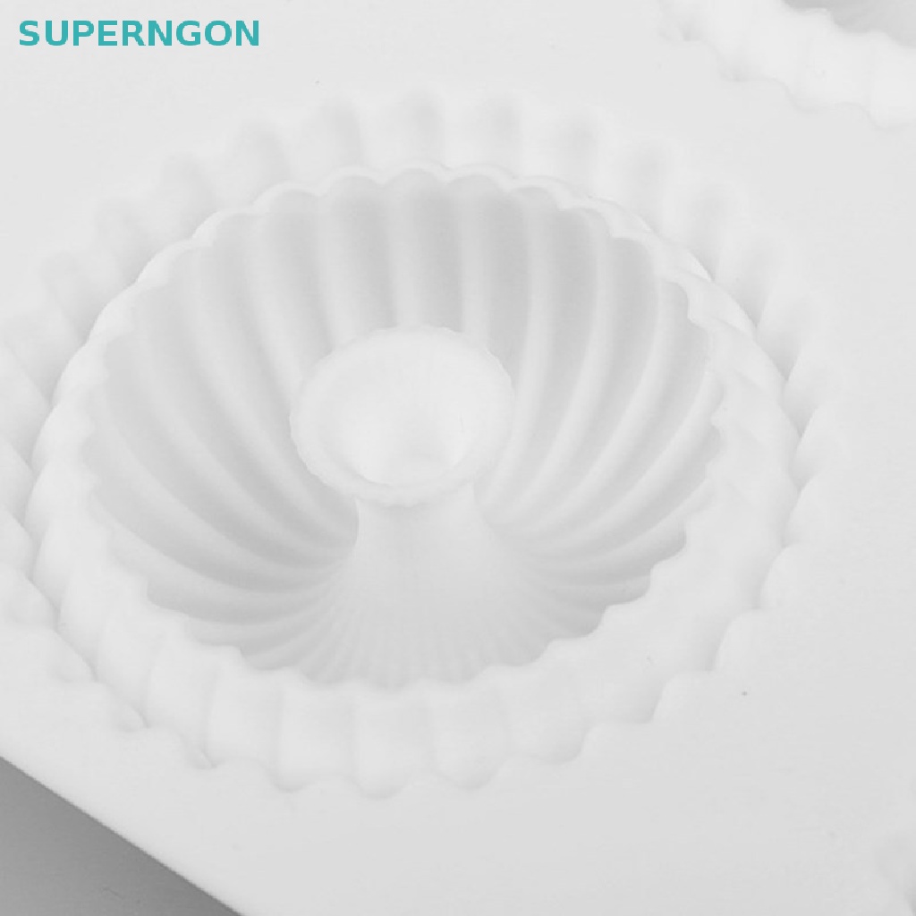 Khuôn Silicone Làm Bánh / Xà Phòng 6 Ngăn Hình Tròn