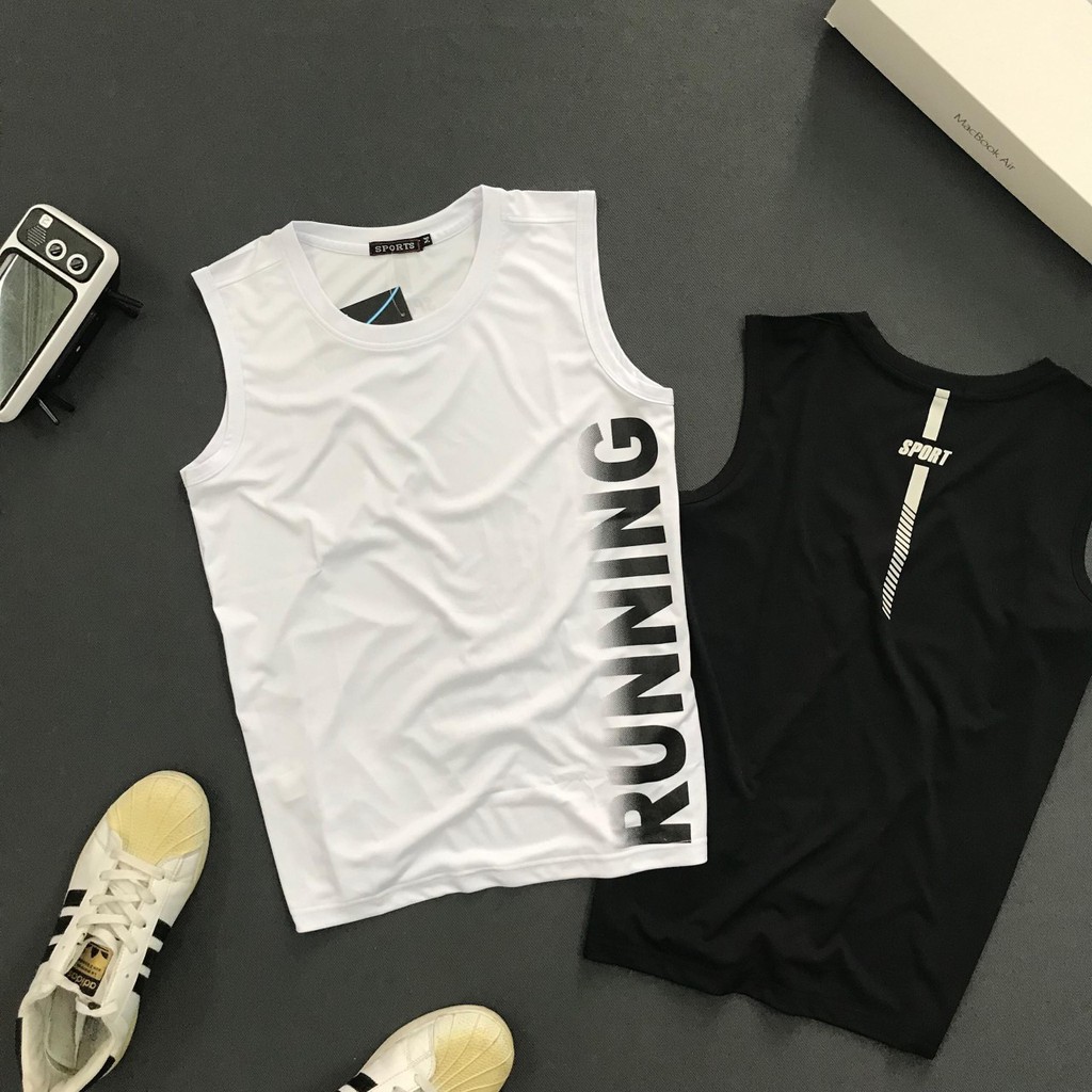 Set Bộ Đồ Thể Thao Tập Gym Nam Running Vải thun lạnh thoáng mát - AQ STORE