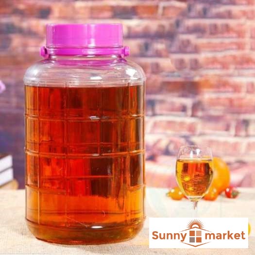 Bình thuỷ tinh ngâm rươu sâm có quai xách không van 20 lít