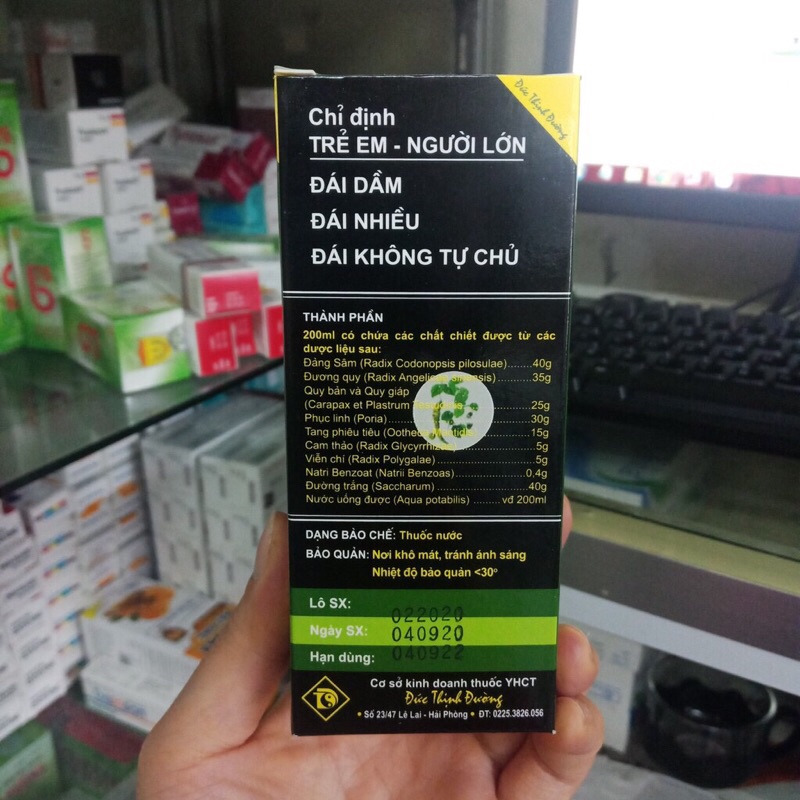 Đái Dầm Đức Thịnh chai 200 ml