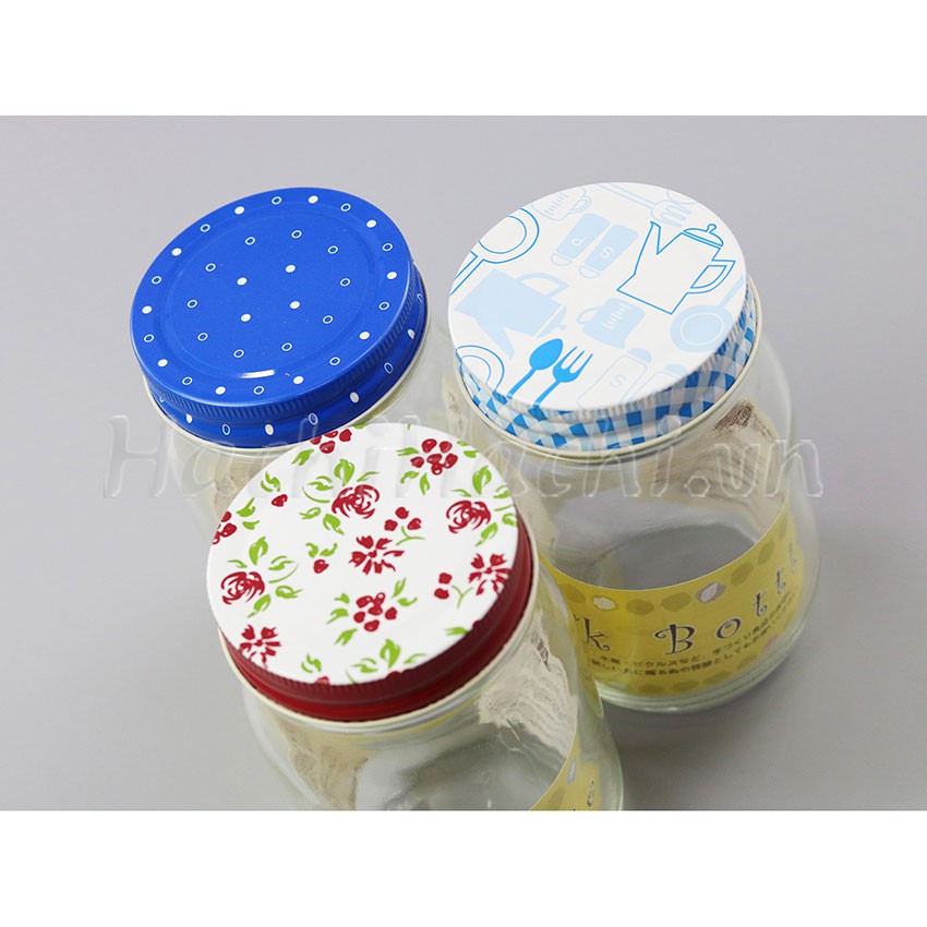 Hũ thủy tinh Aderia 450ml - nhiều mẫu  - Hachi Hachi Japan Shop