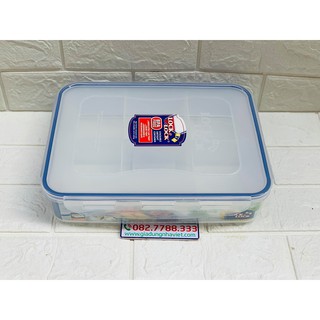 Chính hãng Lock&Lock Hộp nhựa bảo quản thực phẩm chia ngăn 2.7L Lock&Lock HPL832C